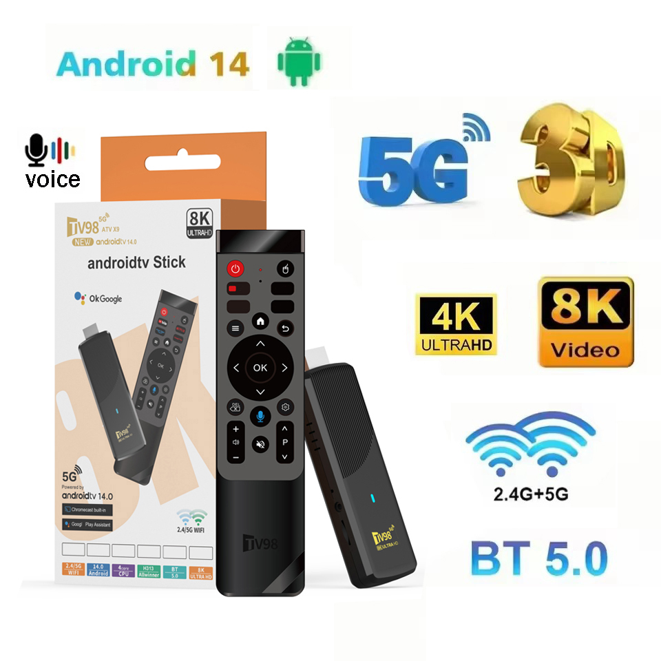 4K Media Player - TV98 ATV X9 Smart TV Stick