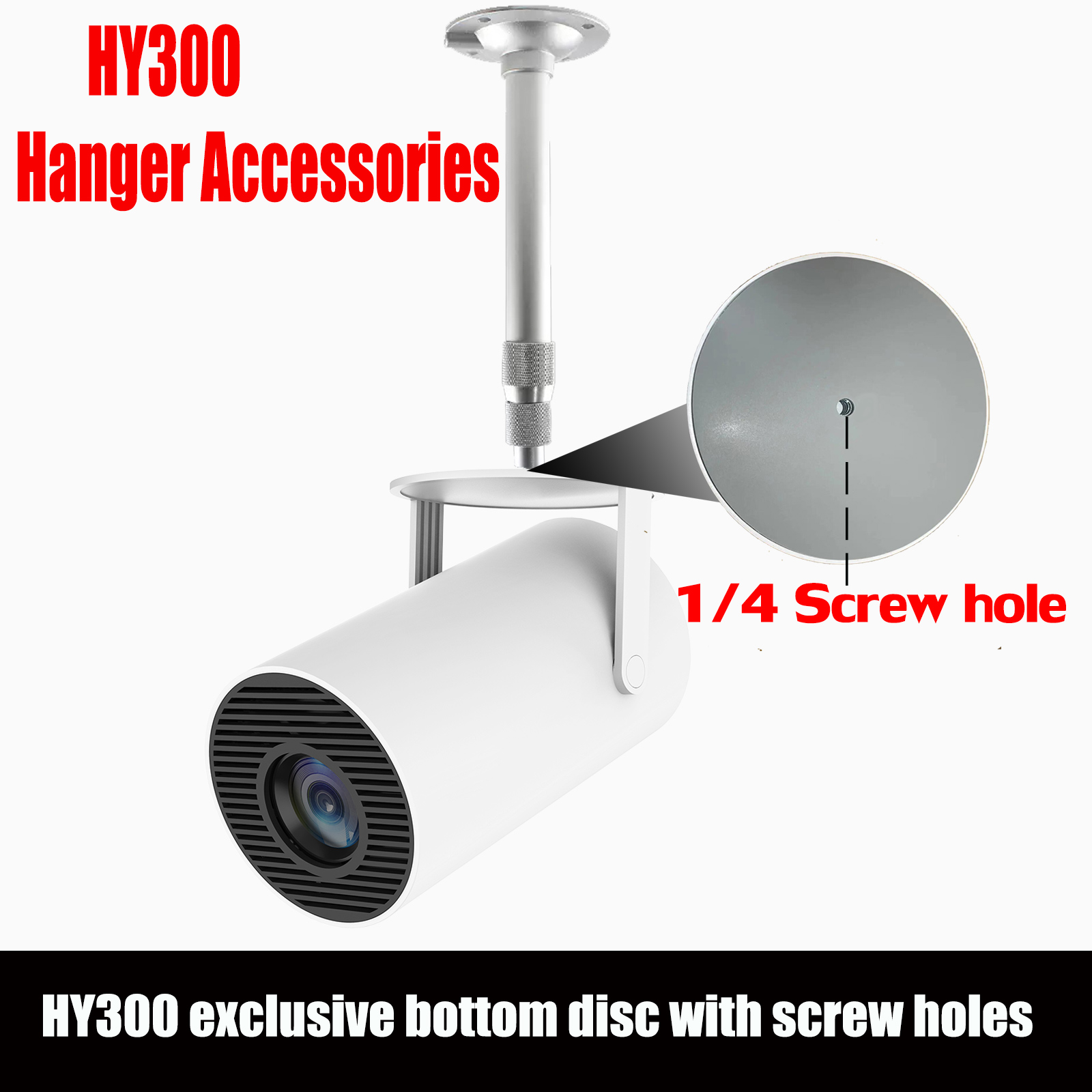 Home Cinema Screen - Accessori per Proiettore HY300, Supporto da