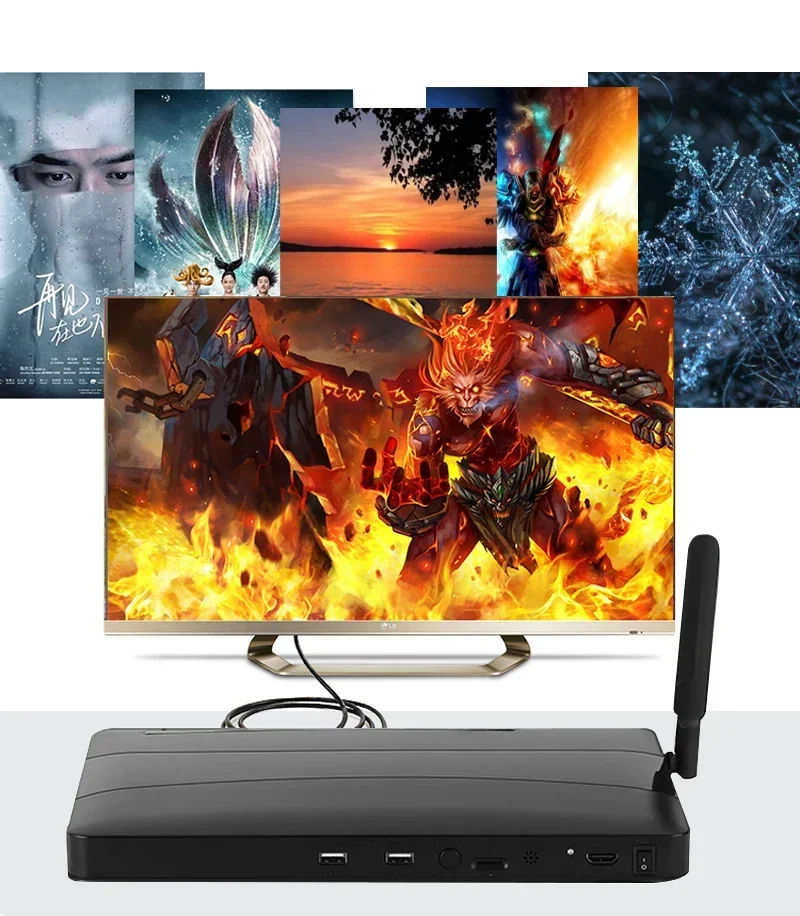 4K Media Player - 4K 1080p Video Streamer Box lettore