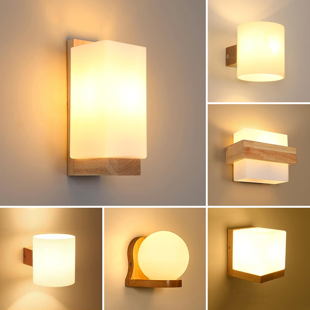 Home Cinema Glasses - Lampade da parete in legno nordico