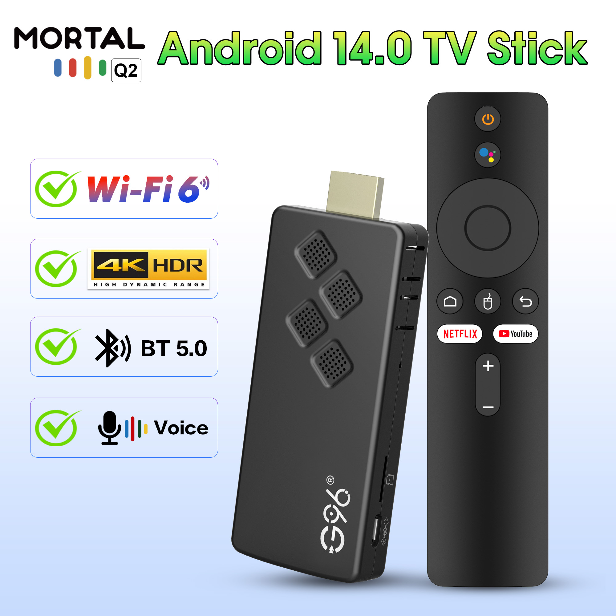 4K Media Player - Nuovo Q2 Smart TV Stick ad
