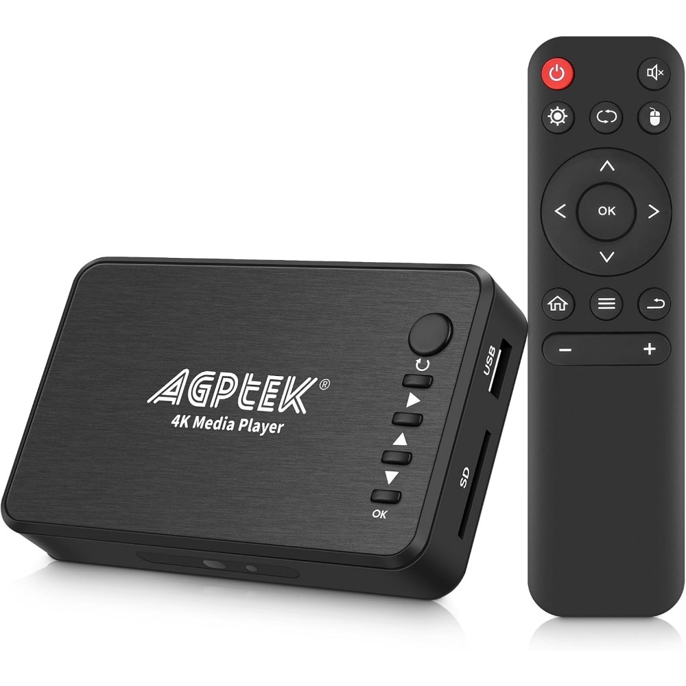 4K Media Player - Lettore Multimediale HDMI 4K@30Hz Supporta HDD