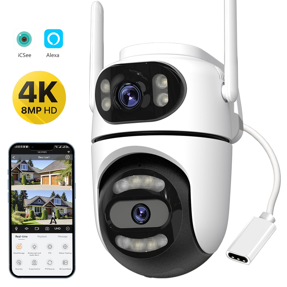 Home Cinema Screen - 8MP 4K HD Wifi PTZ Telecamera