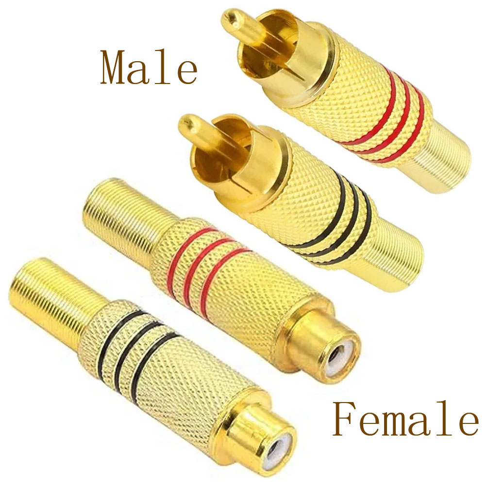 Genius Home Cinema - 4 connettori RCA placcati oro, tipo