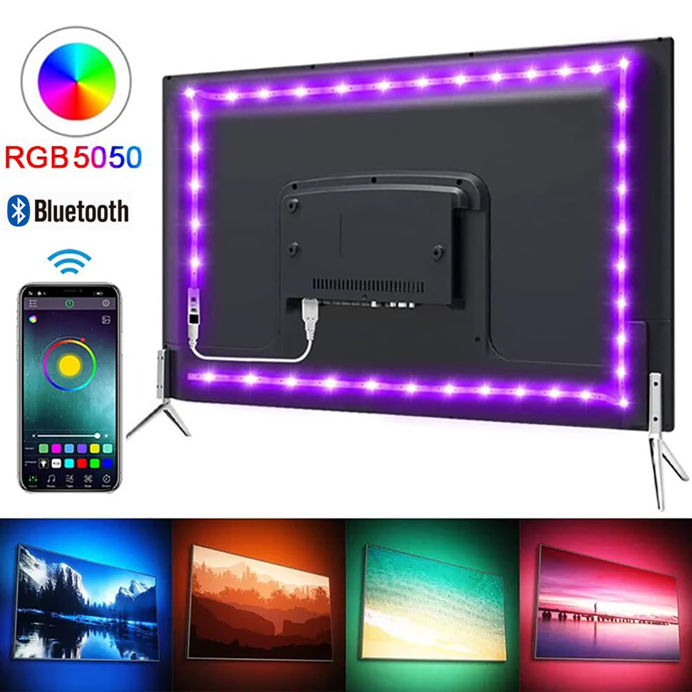 Ambient Light Strip Tv - Striscia LED RGB con Controllo Bluetooth