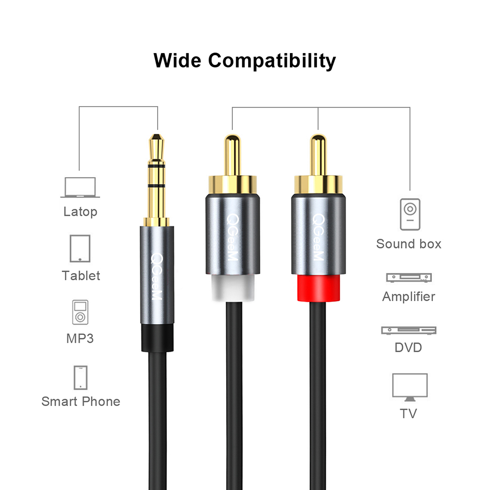 QGeeM Cavo RCA da 2RCA a 3,5 C - Genius Home Cinema recensione e prezzo