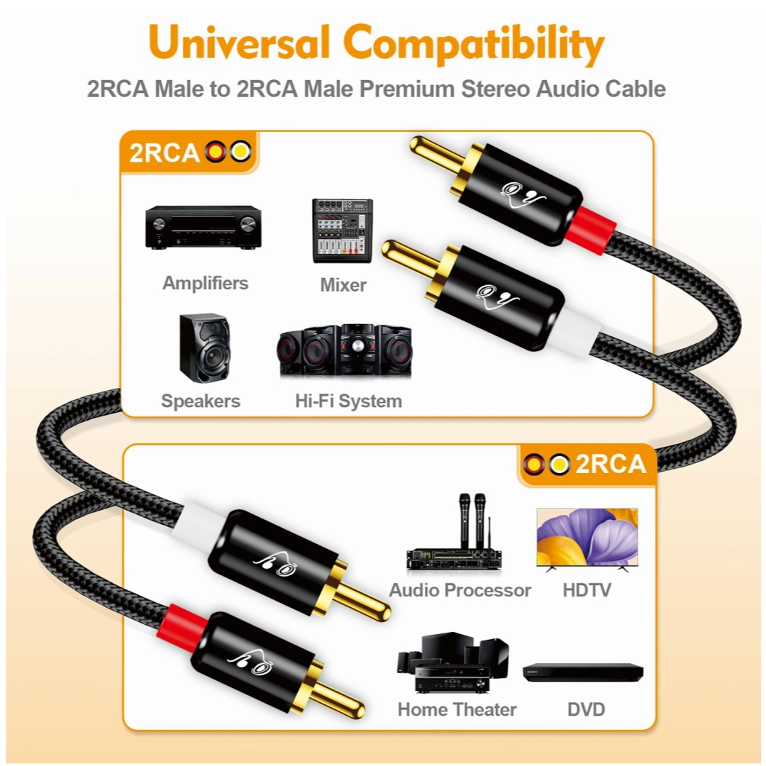 Cavo Stereo RG 2 RCA a 2 RCA,  - Home Cinema Equipment recensione e prezzo