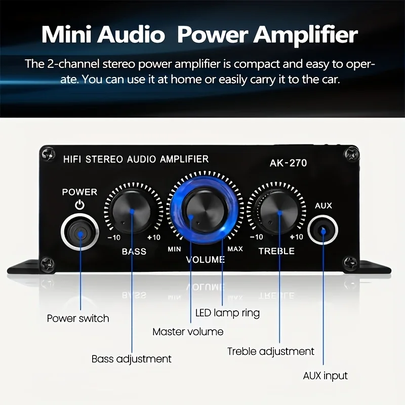 AK-270 Mini Amplificatore di P - Genius Home Cinema recensione e prezzo