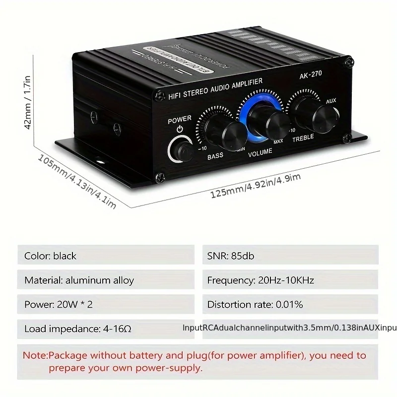 AK-270 Mini Amplificatore di P - Genius Home Cinema recensione e prezzo